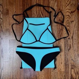 Triangl Original Bikini Set in Light Blue Size XS